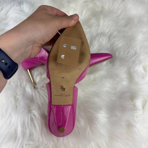 Kurt Geiger Bond 90 D'orsay Pumps in Bright Pink - Picture 6 of 6